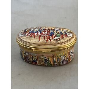 READ Halcyon Days Enamels Trinket Music Box Metropolitan Opera La Boheme Puccini